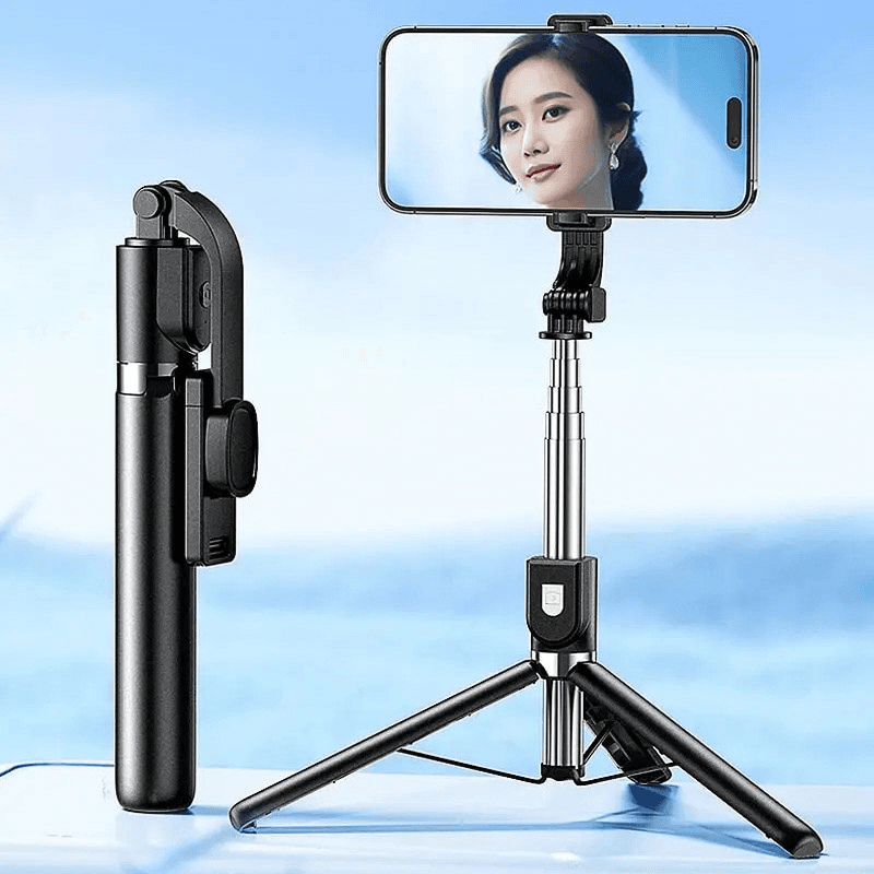 Stativ Tripod Wireless + Selfie Stick REMAX P17 1.3m crni