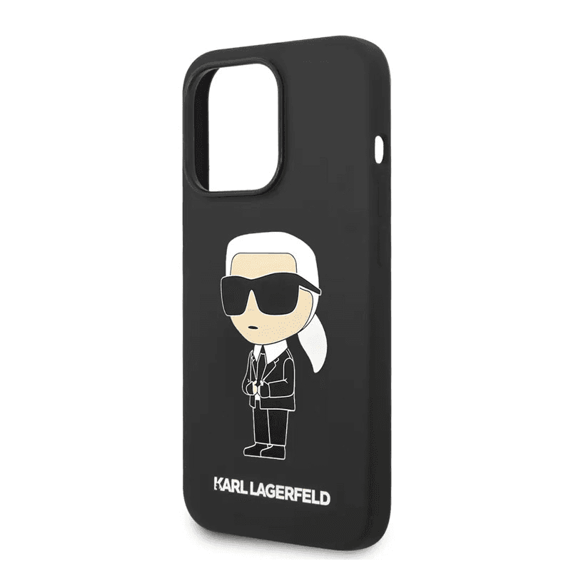 Karl Lagerfeld case Hc Silicone NFT Ikonik for iPhone 15 Pro black - Maske za telefone