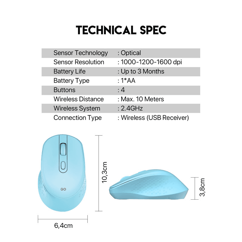 Мышь Wireless Gaming Fantech W606 GO белый - Periferija