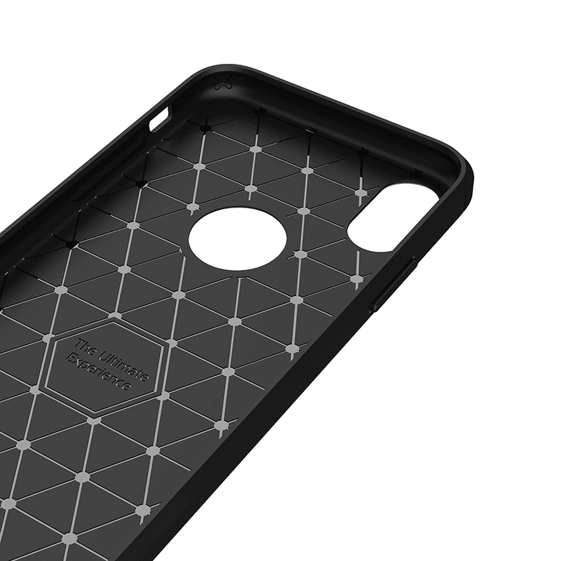 Чехол Silicone Defender для Samsung A8 Plus/ A730 (2018) чёрный. - Maske za telefone