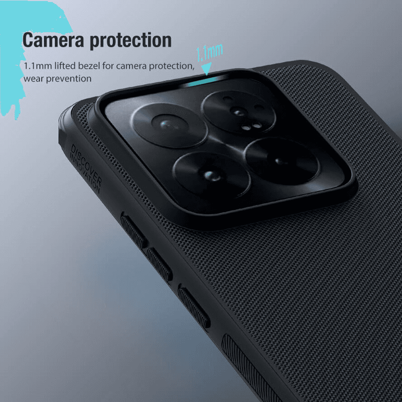 Maska Nillkin Super Frosted Shield Pro za Xiaomi 14 Pro boja black, blue - Maske za telefone