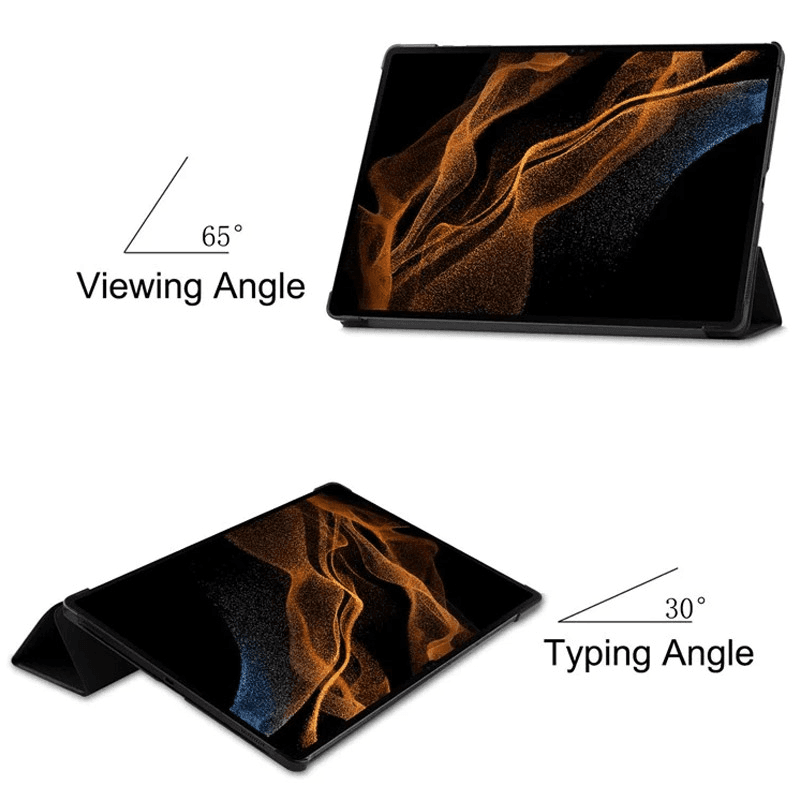 Maska na preklop Tablet Stripes za Samsung Tab S9 Ultra/ X910/ S10 Ultra/X920 boja black, pink, green - Tableti