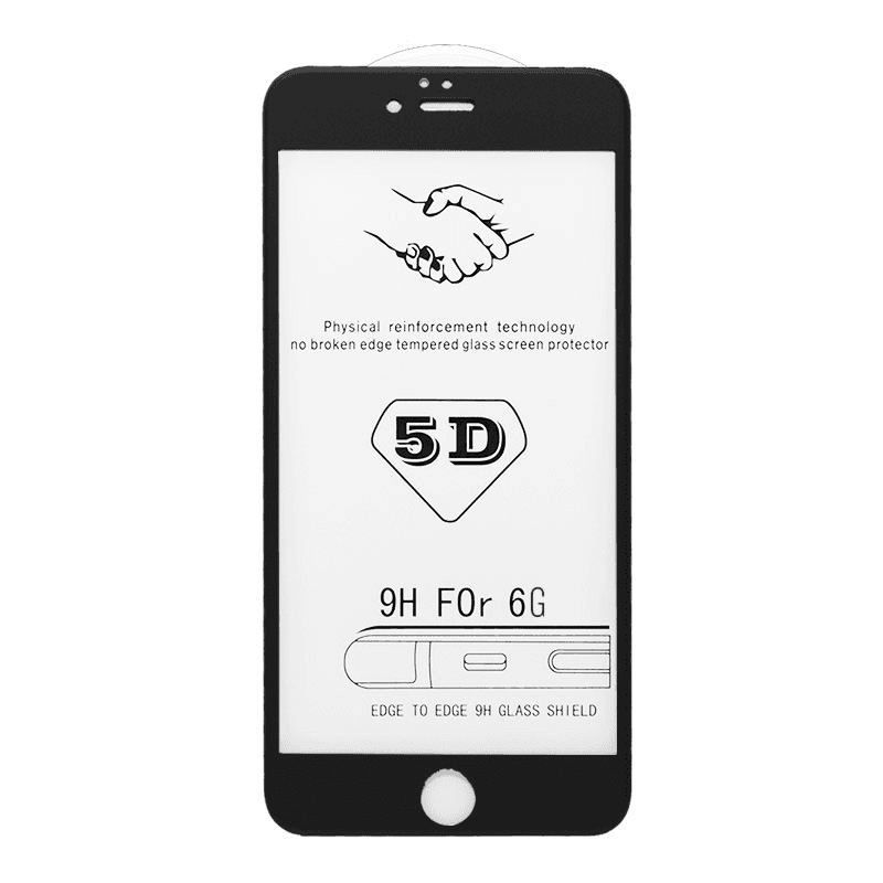 Zastitno staklo 5D FULL COVER za iPhone 6 boja black, white - Zaštitno staklo