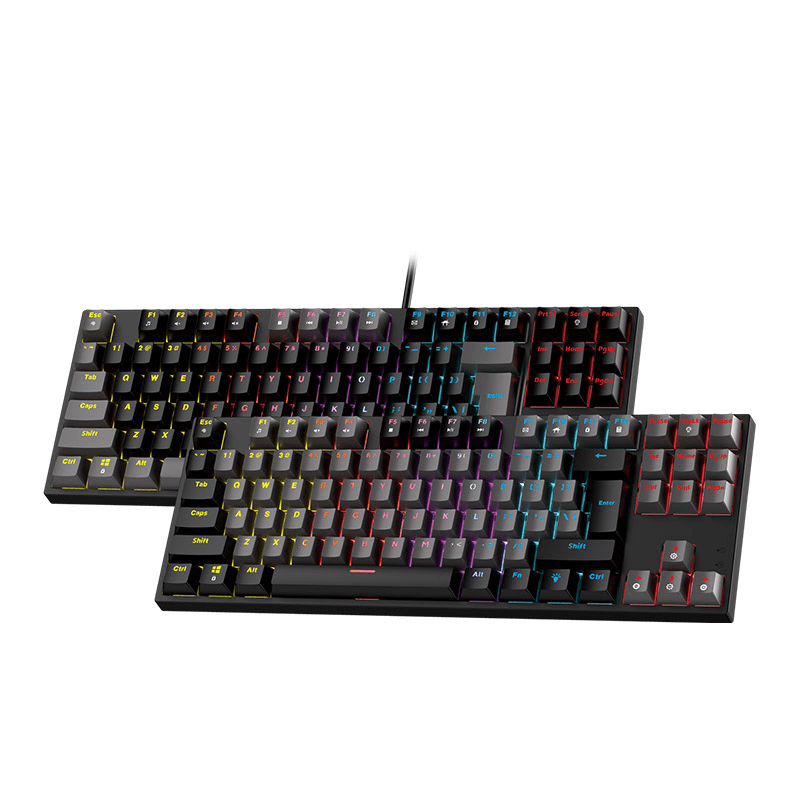 Tastatura mehanicka Gaming Fantech MK876 RGB Atom TKL ( switch) boja black, red, blue, gray - Periferija