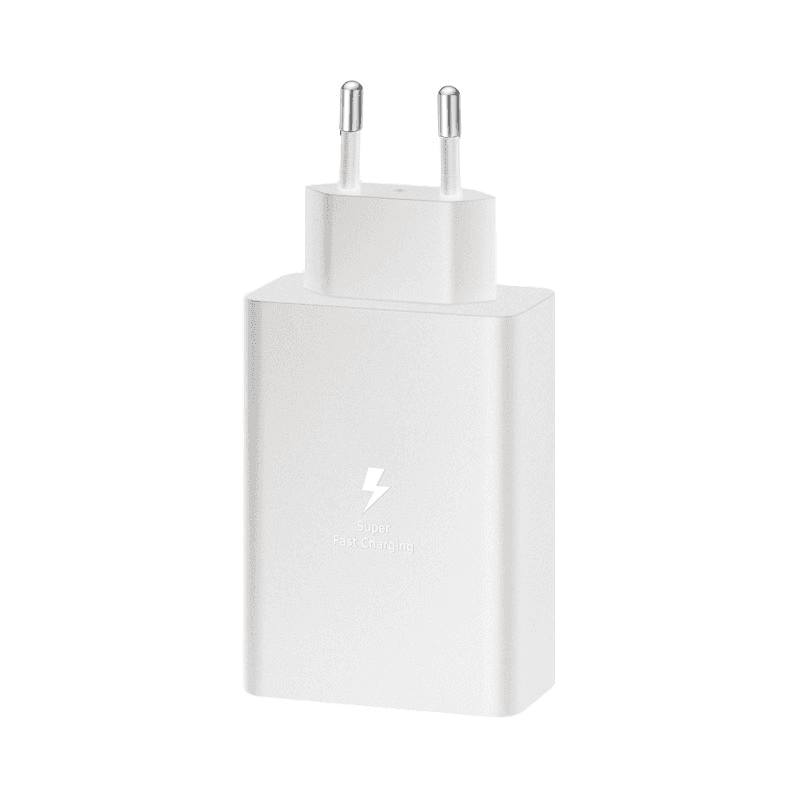 Сетевое зарядное устройство Fast Charging Adapter Trio (USB-Cx2,USB-A) для Samsung PD 65W с kablom Type-C на Type-C белый - Punjači i kablovi