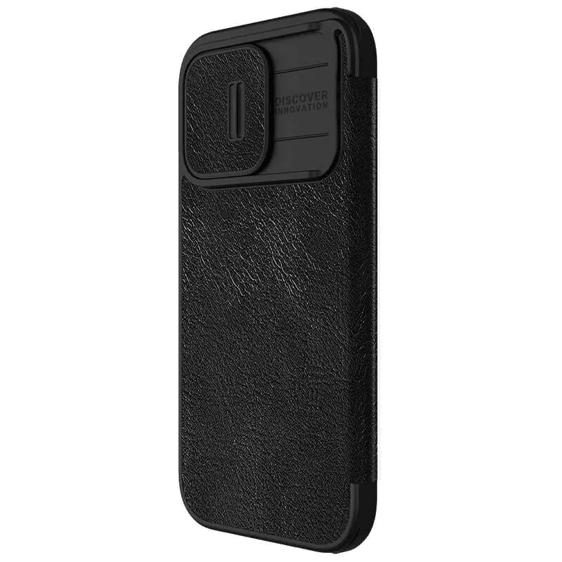 Чехол-книжка Nillkin Qin Pro для iPhone 15 Pro Max чёрный - Maske za telefone