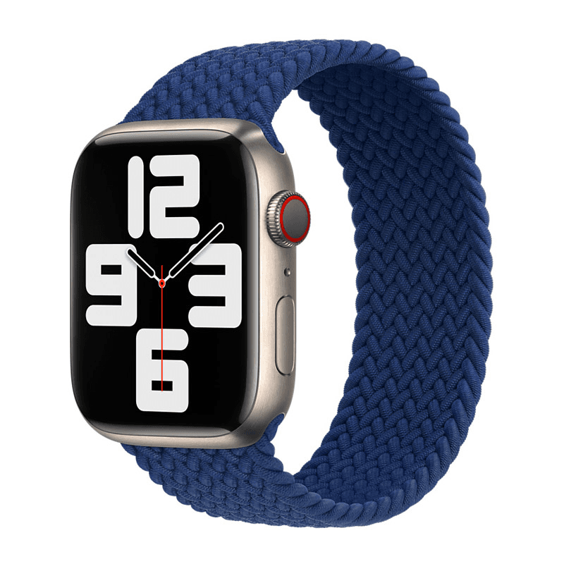 Watch band for Apple Watch Braided Solo Loop black M 38/ 40/ 41 mm - Satovski dodaci