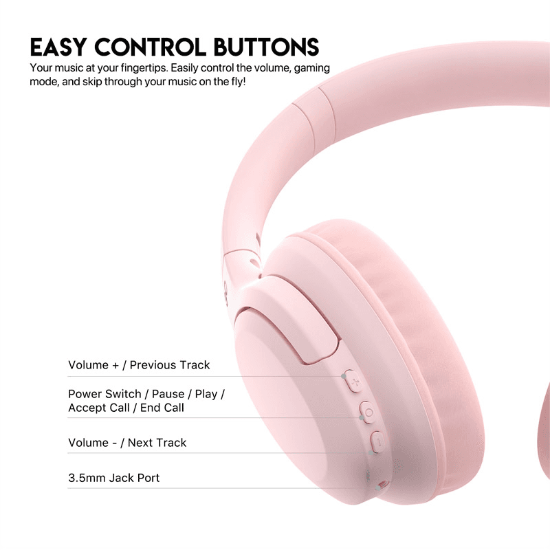 Bluetooth slusalice Fantech GO Vibe WH05 boja pink, black - Gaming slušalice