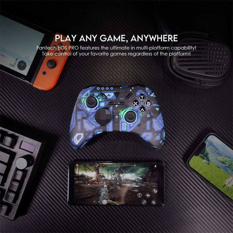 Joypad wireless Fantech WGP15 EOS PRO multiplatform RGB boja blue, black, white - Gejmpad za PS5