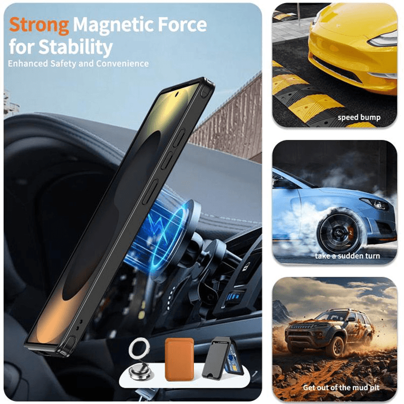 Чехол Mag Case Ring Armor для Samsung A17 5G/ A175F чёрный - Maske za telefone