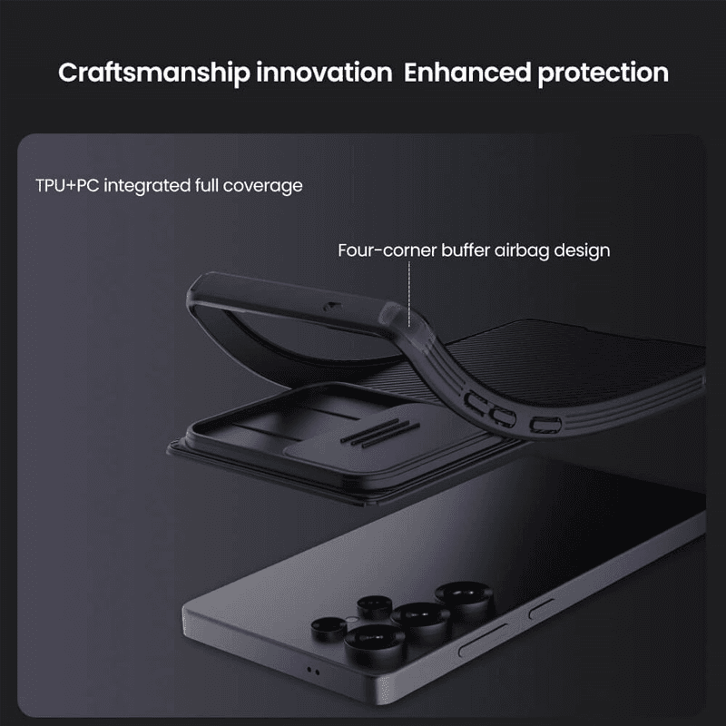 Чехол Nillkin CamShield Pro для Samsung S25 Ultra/ S938B чёрный - Maske za telefone