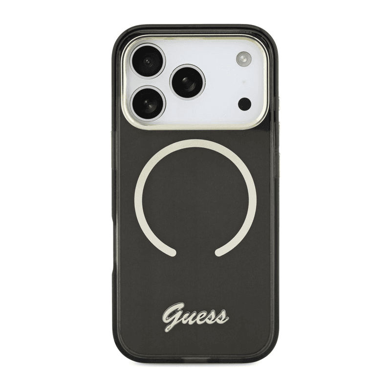 Maska Guess IML Script Metal MagSafe za iPhone 17 Pro Max boja black, orange, blue - Maske za telefone