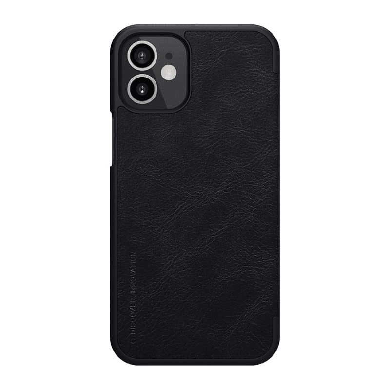 Maska na preklop Nillkin Qin za iPhone 12 mini boja black, red - Maske za telefone