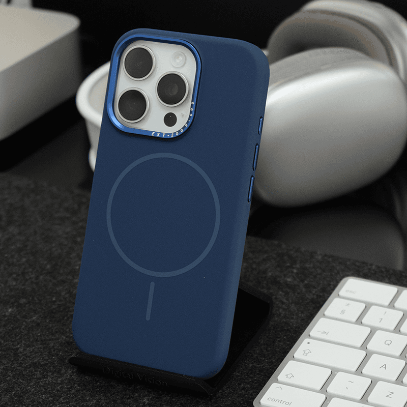 Чехол Mag Case Nanobit Pure для iPhone 16 Pro navy blue - Maske za telefone