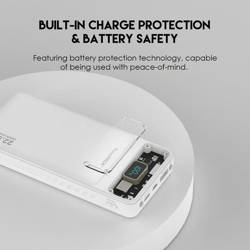 Повербанк Fantech T1 10000mAh QC,PD,22.5W белый - Power bank