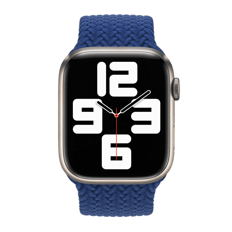 Watch band for Apple Watch Braided Solo Loop black M 38/ 40/ 41 mm - Satovski dodaci