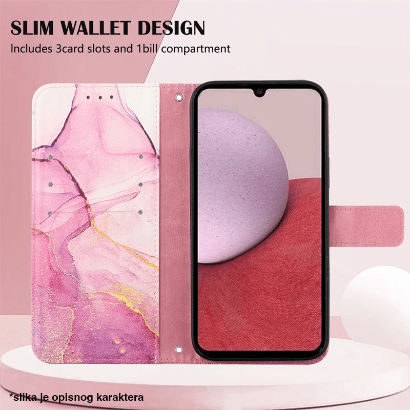 Чехол-книжка Marble для Samsung A17 5G/ A175F розовый - Maske za telefone