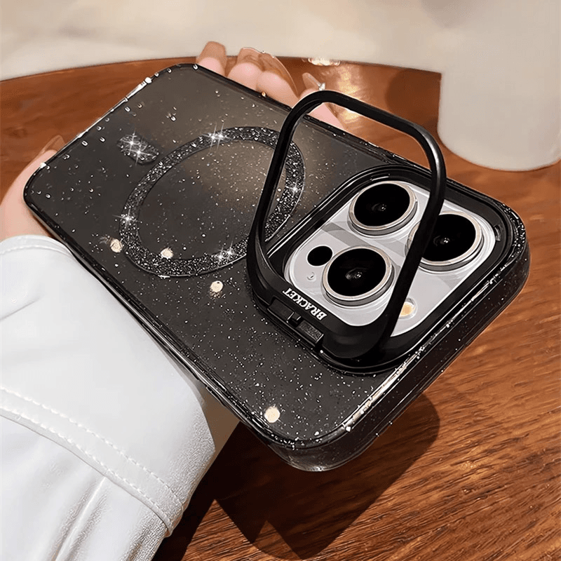 Чехол Mag Case Bling Camera Bracket для iPhone 17 Pro серебряный - Maske za telefone