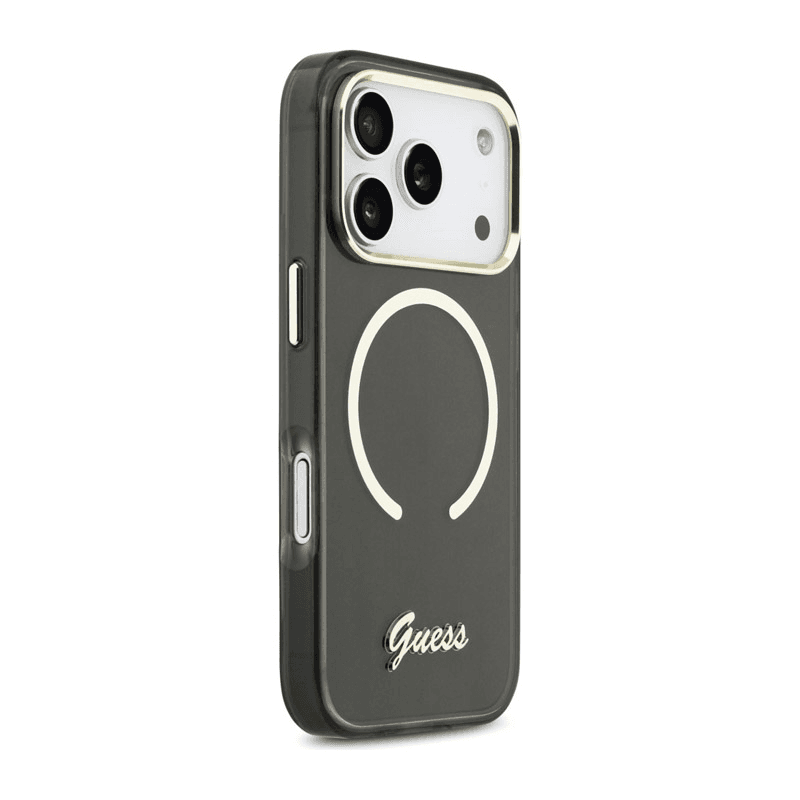 Maska Guess IML Script Metal MagSafe za iPhone 17 Pro Max boja black, orange, blue - Maske za telefone