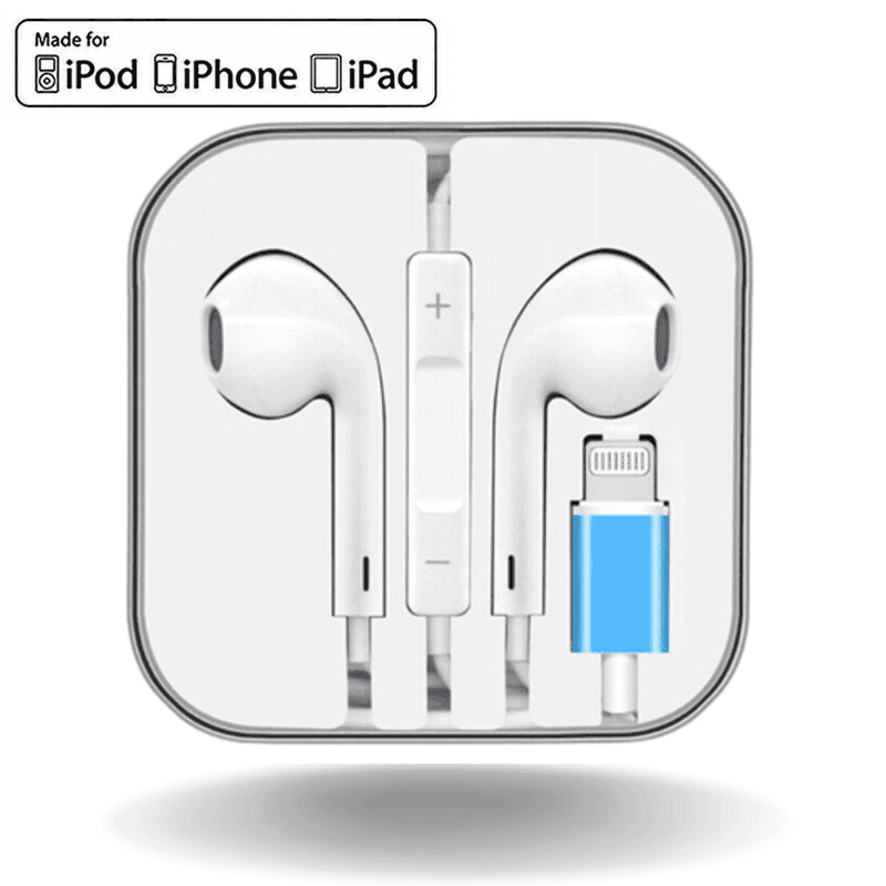 Slusalice za iPhone Lightning BT dizajn tip3, tip44, tip31, tip37 boja white - Zicne slusalice