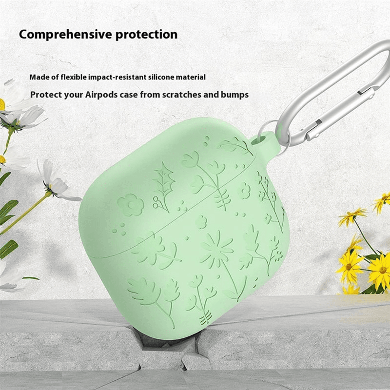 Protective case Flower for Airpods 4 purple - Maske za telefone