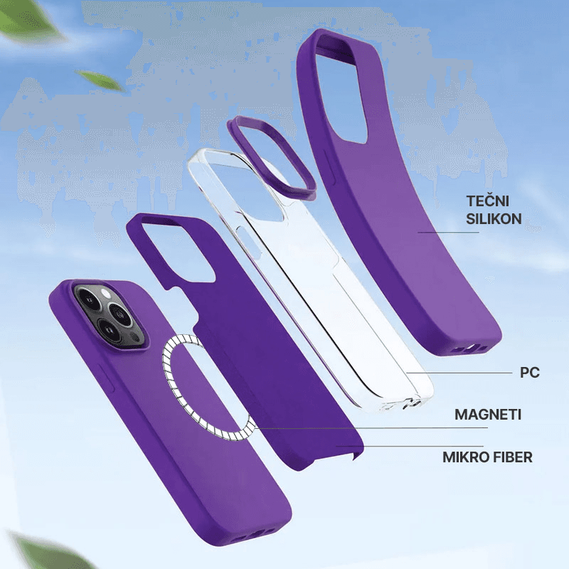 Maska Summer color Mag Case za iPhone 15 Pro boja gray, dark_blue, green, mint, svetlo narandzasta, tamno ljubicasta, red - Maske za telefone