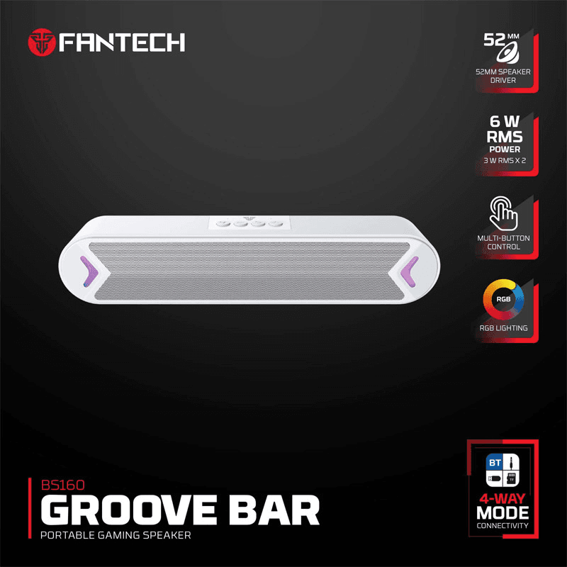 Bluetooth колонка Fantech BS160 Groove Bar белый - Audio oprema