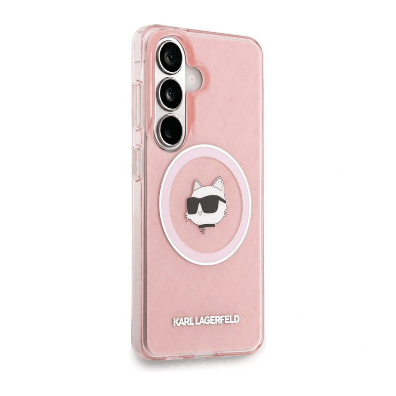 Чехол Karl Lagerfeld IML Repeated Choupette MagSafe для Samsung S26/ S941B розовый - Maske za telefone
