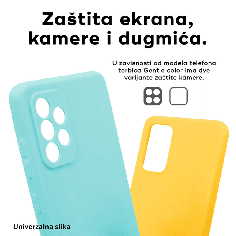 Maska Gentle Color za Samsung A14 4G/ A145R/ A14 5G/ A146B . boja black, mint, pink - Maske za telefone