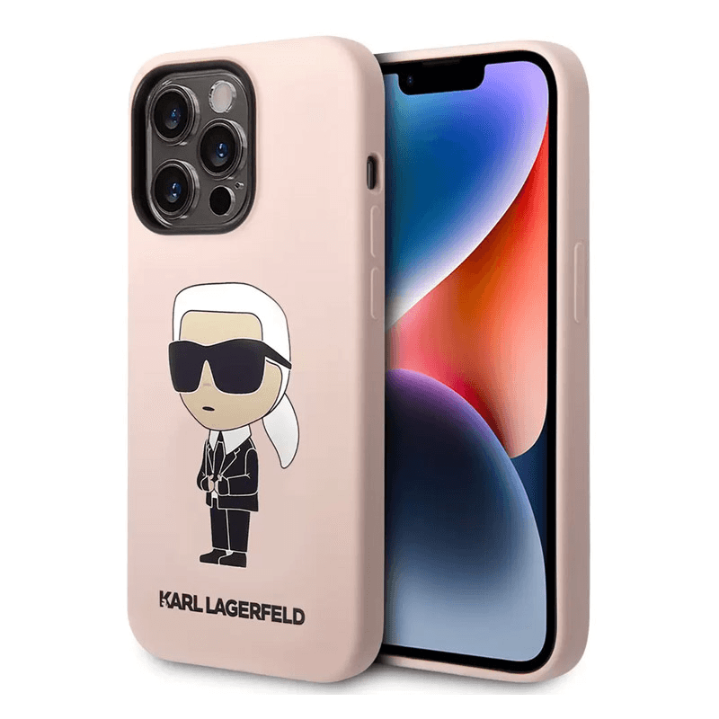Karl Lagerfeld case Hc Silicone NFT Ikonik for iPhone 15 Pro black - Maske za telefone