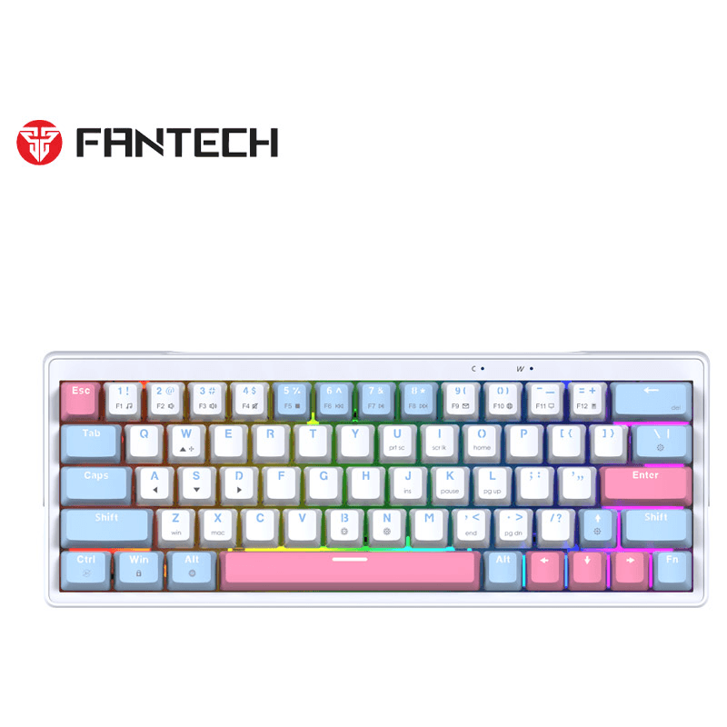 Tastatura mehanicka Gaming Fantech MK611 Atom x63 AME (rosie switch) boja white, blue - Periferija