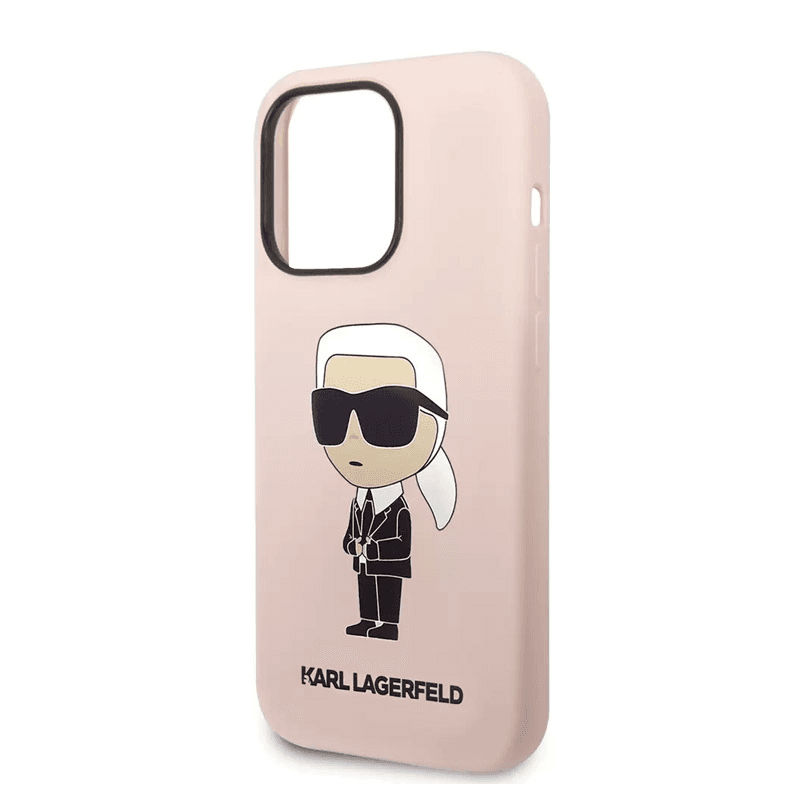 Karl Lagerfeld case Hc Silicone NFT Ikonik for iPhone 15 Pro black - Maske za telefone