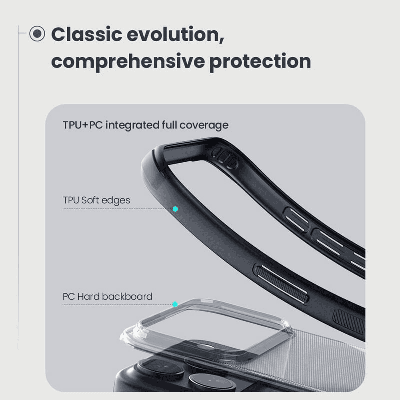 Чехол Nillkin Super Frosted Shield Pro для iPhone 17 Pro Max (без отверстия для logo) прозрачный чёрный - Maske za telefone
