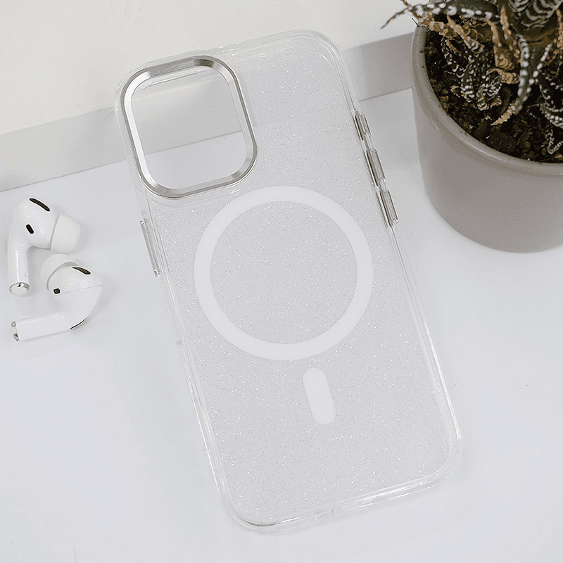 Mag case Case Glitter for iPhone 15/ 16 light blue - Maske za telefone