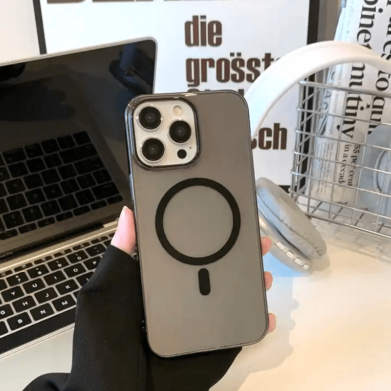 Чехол Transparent Mag Case для iPhone 14 Pro белый - Maske za telefone