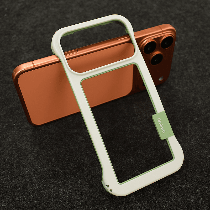 Чехол Wolmtt Candy Bumper для iPhone 17 Pro Max чёрный - Maske za telefone