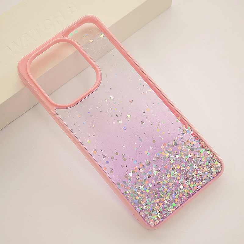 Case Frame Glitter for Xiaomi Redmi Note 13 4G (EU) black. - Maske za telefone