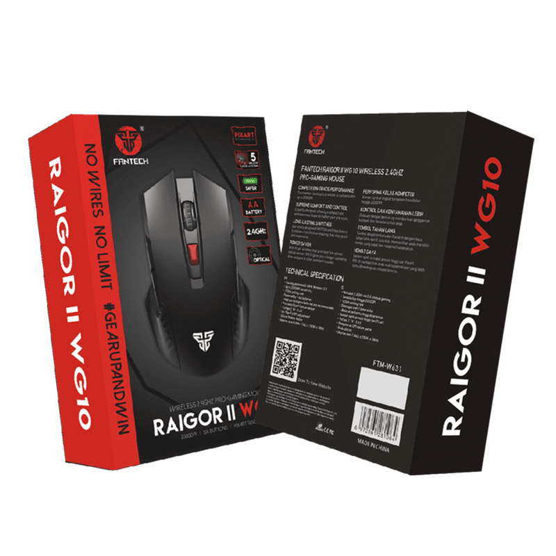 Мышь Wireless Fantech WG10 Raigor II чёрный - Периферия