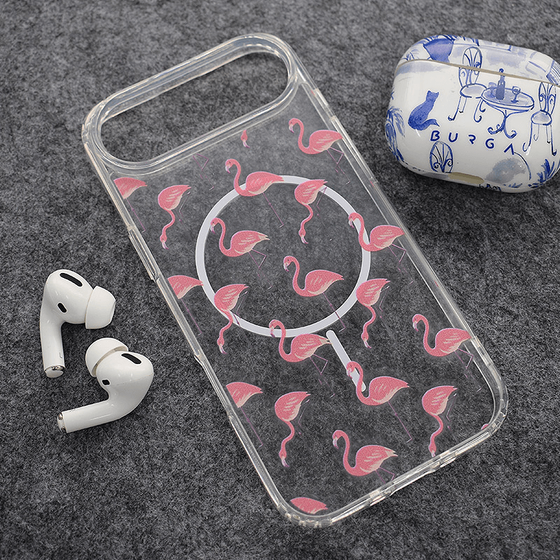 Чехол Mag Case Nanobit Print для iPhone Air Tropical Flamingos - Maske za telefone