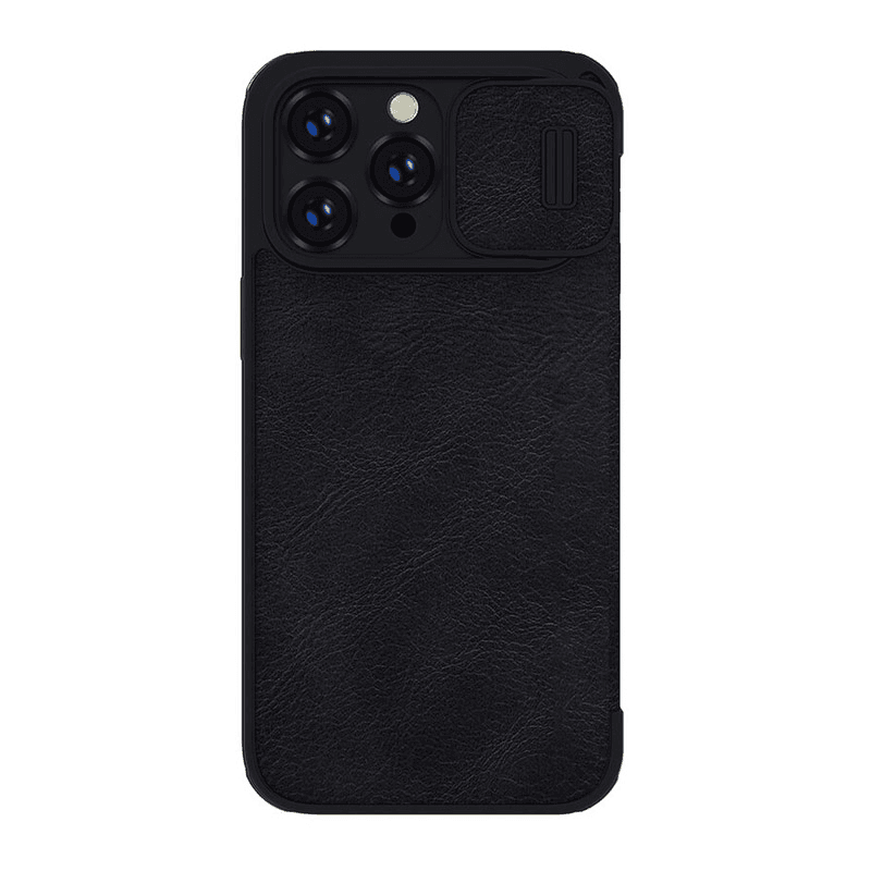 Maska na preklop Nillkin Qin Pro za iPhone 14 Pro boja black, red - Maske za telefone