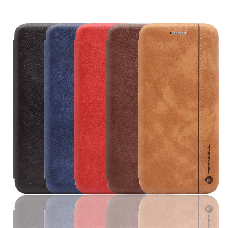Maska na preklop Teracell Leather za Samsung S10e/ G970 boja black, red, gray - Maske za telefone