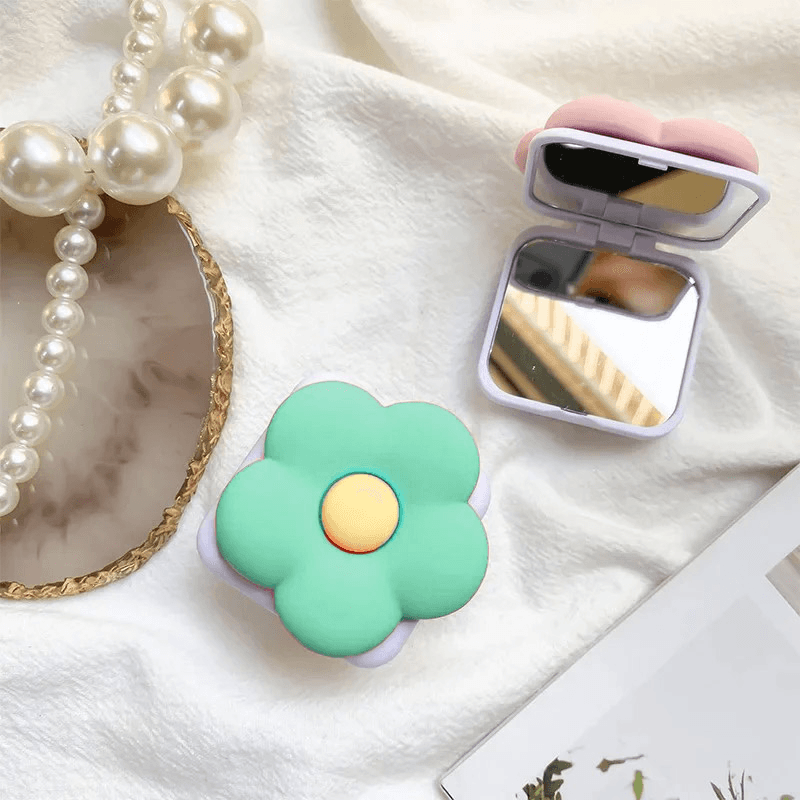 PopSocket Flower with mirror boja green, purple, yellow - Razno