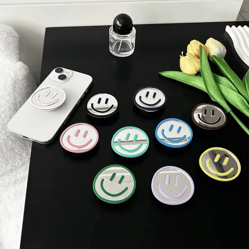 PopSocket Smiley boja white, pink, purple, blue, green - Razno