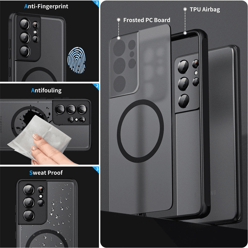 Maska Matte Mag Case za Samsung A06/ A065F boja black, blue - Maske za telefone