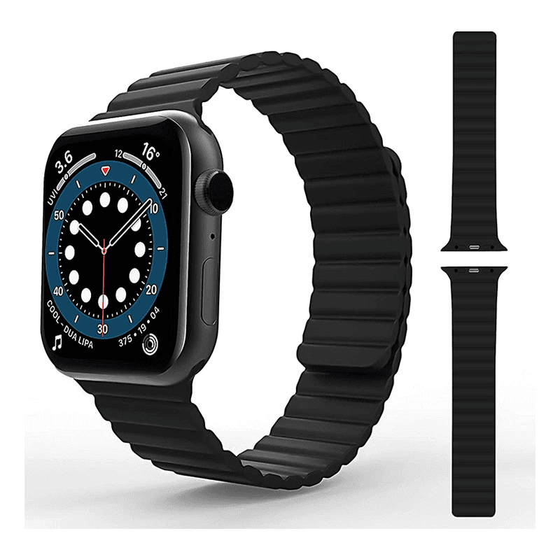 Silikonska narukvica za Apple Watch sa magnetom 38/ 40/ boja black, blue, yellow, orange, burgundy, gray velicina 41mm - Satovski dodaci