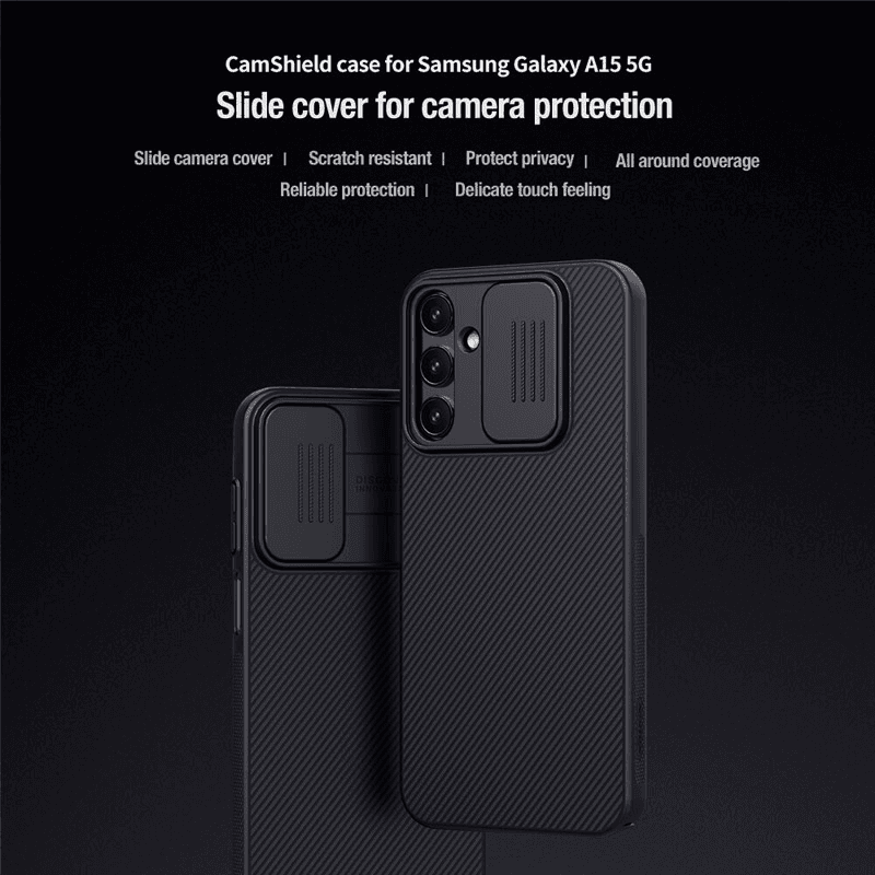 Maska Nillkin CamShield za Samsung A15 4G/ A155F/ A15 5G/ A156B boja black, blue - Maske za telefone