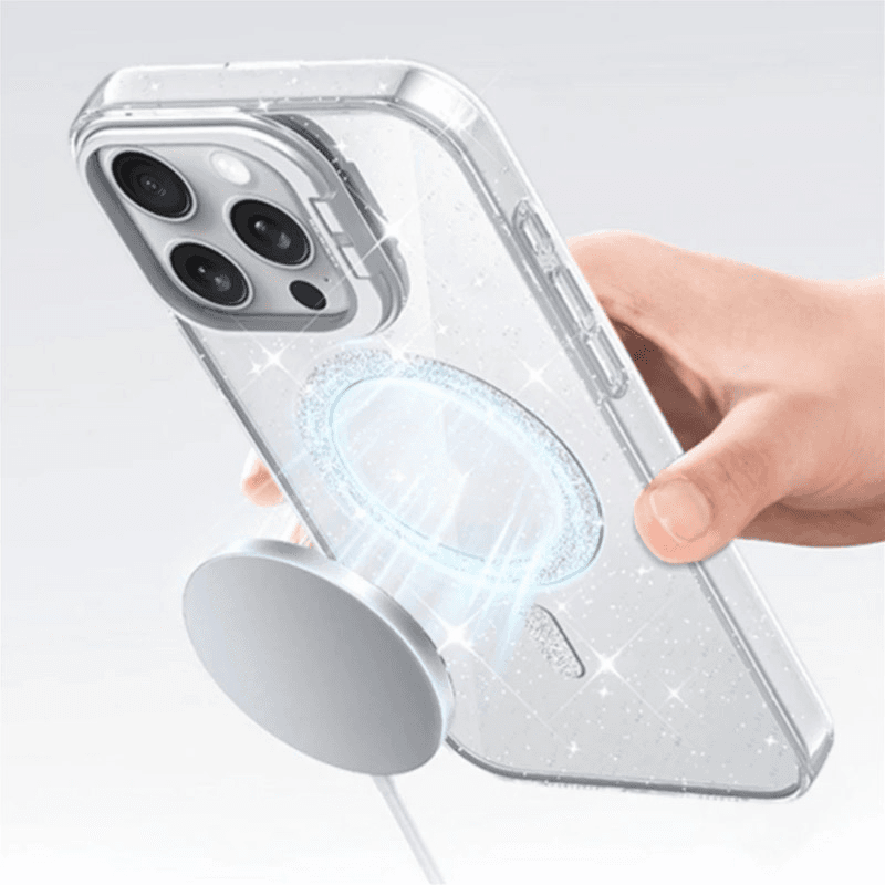 Чехол Mag Case Bling Camera Bracket для iPhone Air серебряный - Maske za telefone