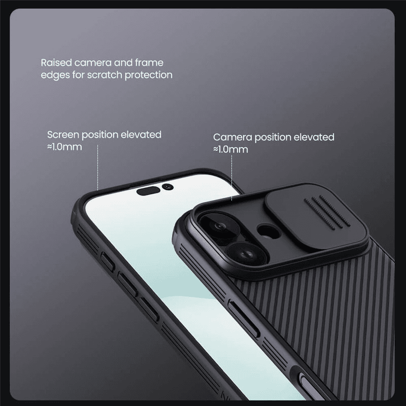 Чехол Nillkin CamShield Pro для iPhone 17 чёрный - Maske za telefone