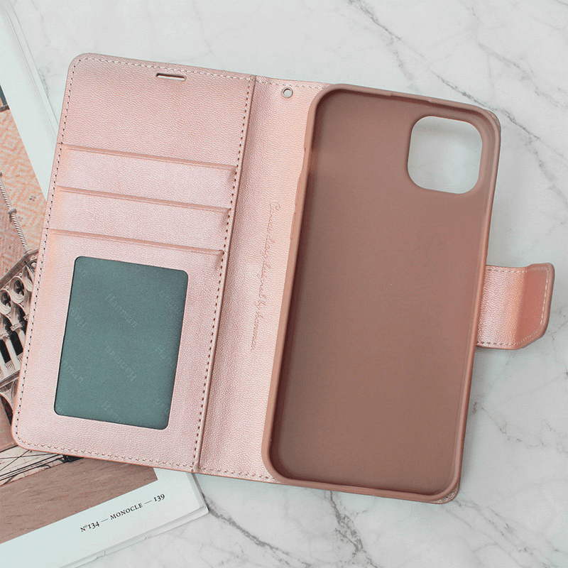 Maska na preklop Hanman Mill za iPhone 15 Plus boja black, pink - Maske za telefone