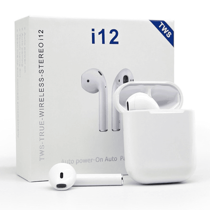 Bluetooth slusalice AirPhones i12 TWS bele - Bežične slušalice